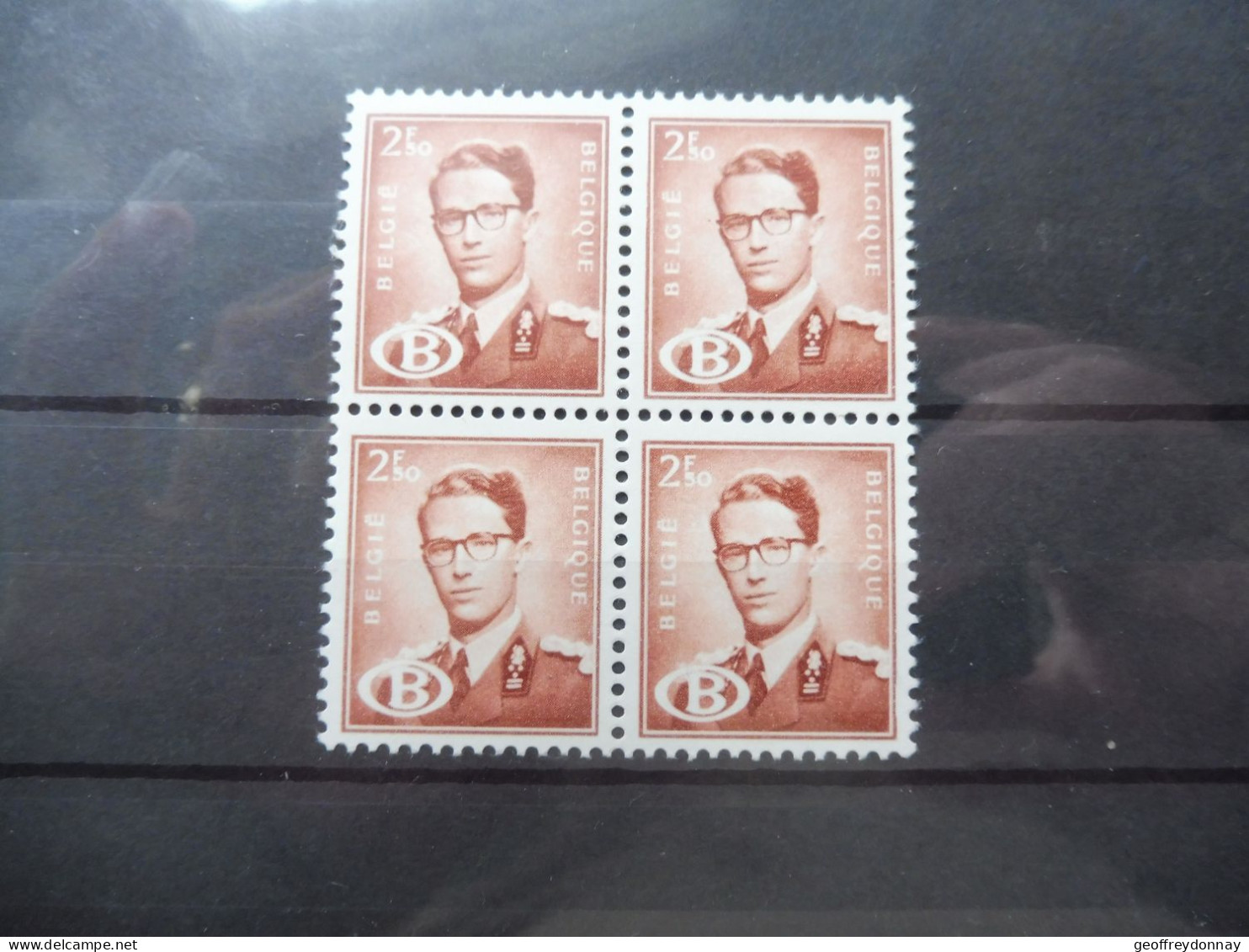 Belgique Belgie Dienstzegels Service Bl Bloc Blok De 4 S S 60 Baudouin Boudewijn Neuf Luxe Mnh ** 1954 - Mint