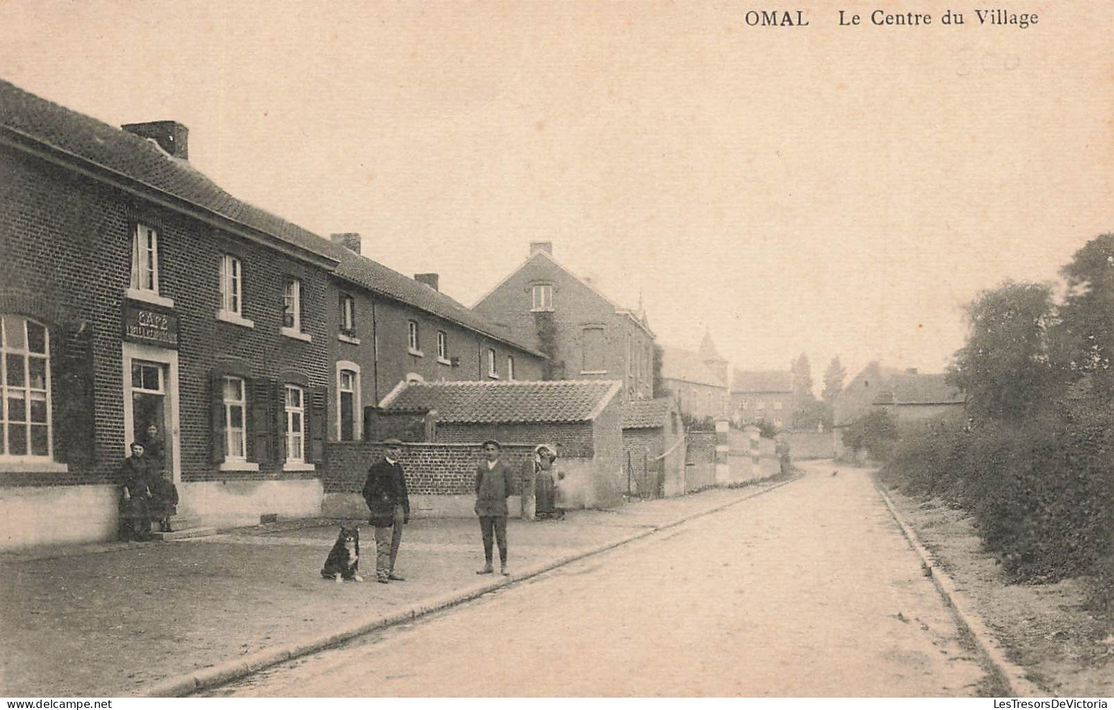 BELGIQUE - Omal - Le Centre Du Village - Carte Postale Ancienne - Geer