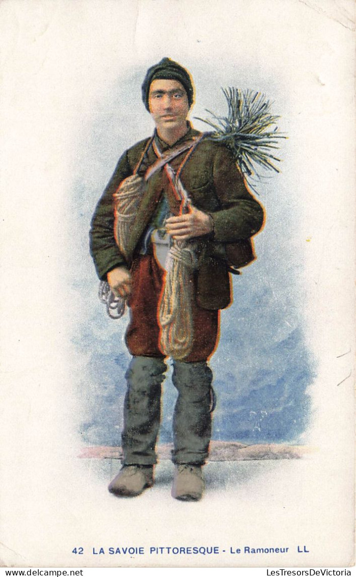 FOLKLORE - Costumes - La Savoie Pittoresque - Le Ramoneur - Carte Postale Ancienne - Vestuarios