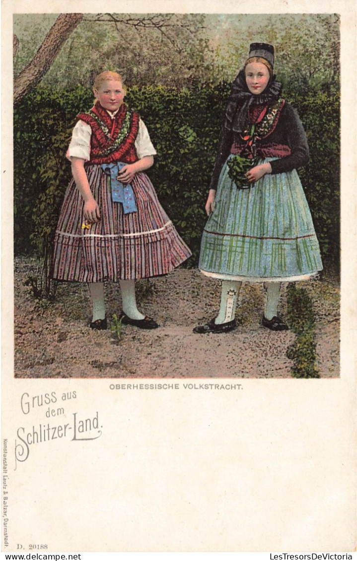 FOLKLORE - Costumes - Costume Populaire De Haute Hessie - Carte Postale Ancienne - Costumes