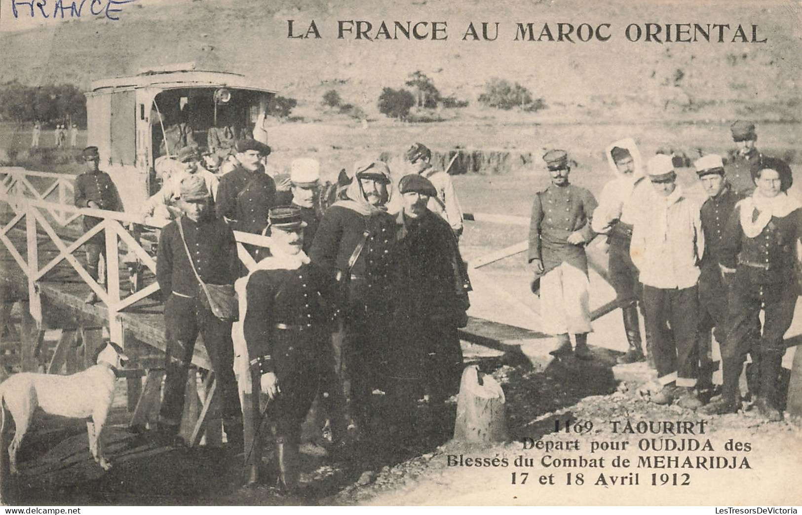 MAROC - Taourirt - La France Au Maroc Oriental - Départ Pour Oudjda Des Blessés Du Combat - Carte Postale Ancienne - Otros & Sin Clasificación