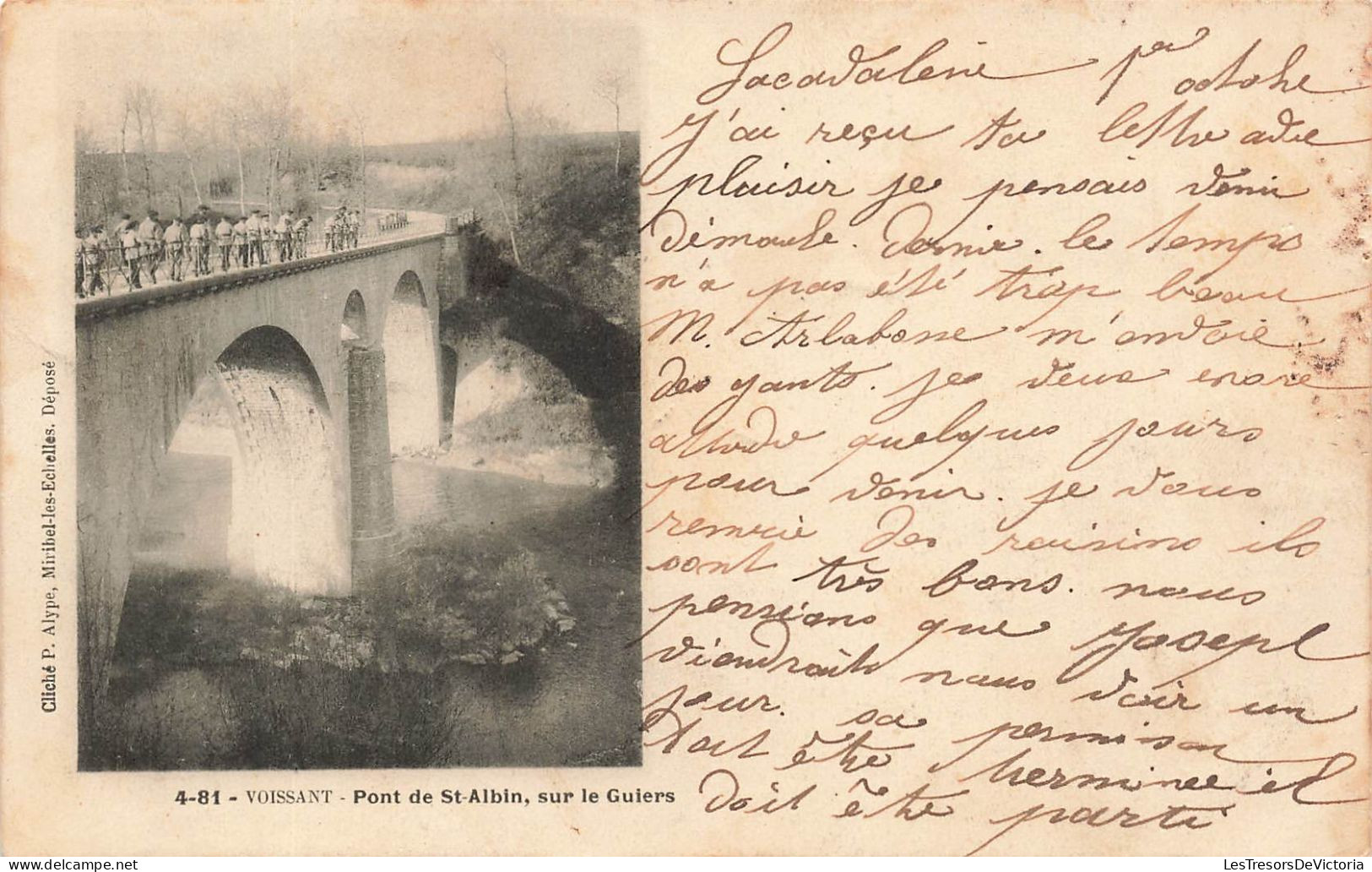 FRANCE - Voissant - Pont De Saint Albin - Sur Le Guiers - Carte Postale Ancienne - La Tour-du-Pin