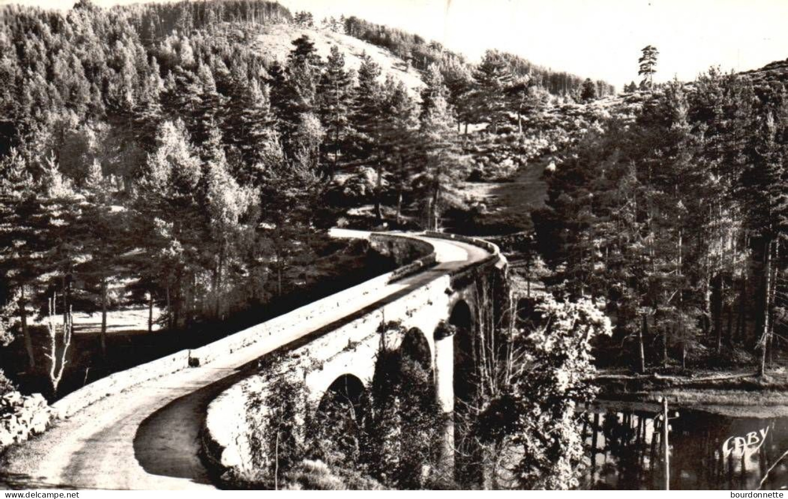 CPSM 48 - AUMONT - AUMONT Et Ses Environs - Le Pont De Basile - - Aumont Aubrac