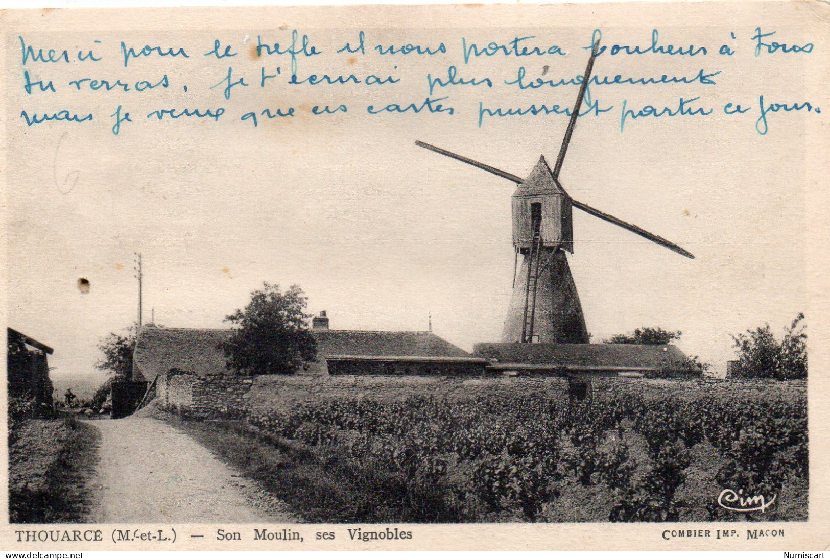 Thouarcé Moulin Moulin à Vent Vignobles Vignes Vin D'Anjou - Thouarce