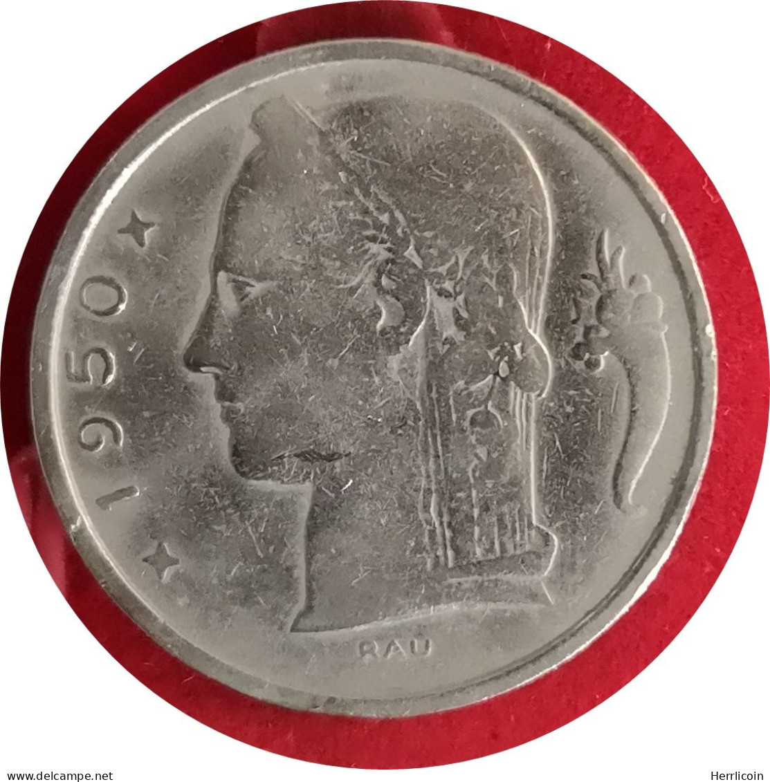 Monnaie Belgique - 1950 - 5 Francs - Type Cérès En Néerlandais - 5 Francs