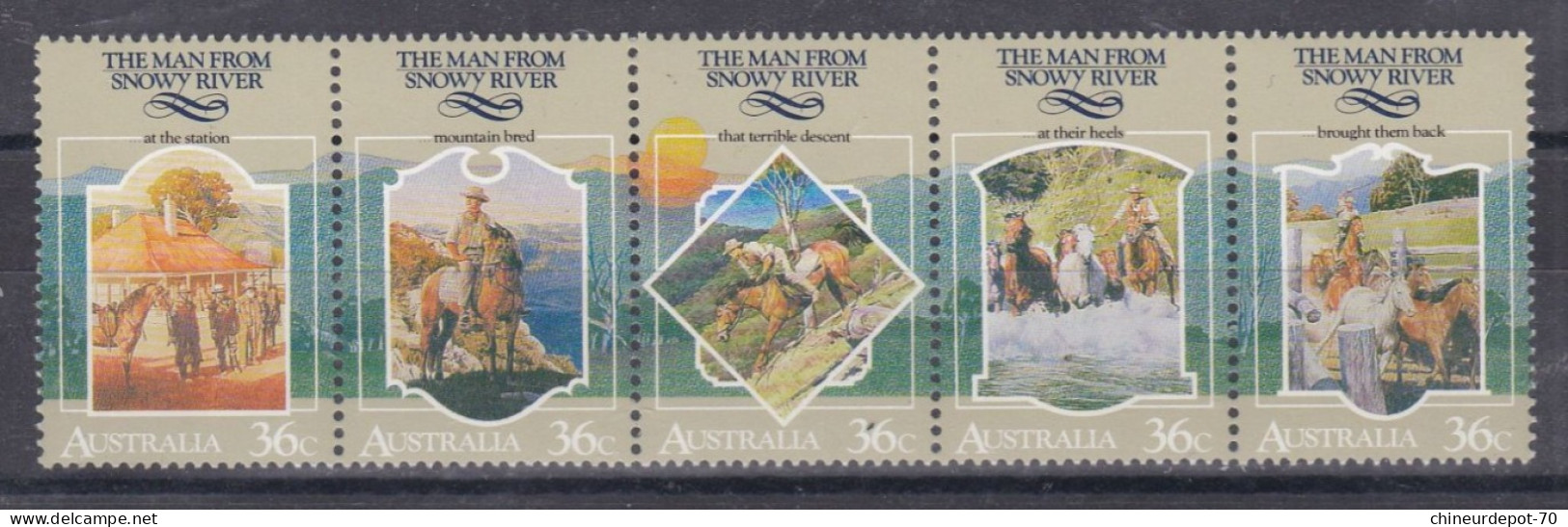 Australie Australia  Australien Neufs Sans Charnières ** The Man From Snowy River ** - Mint Stamps