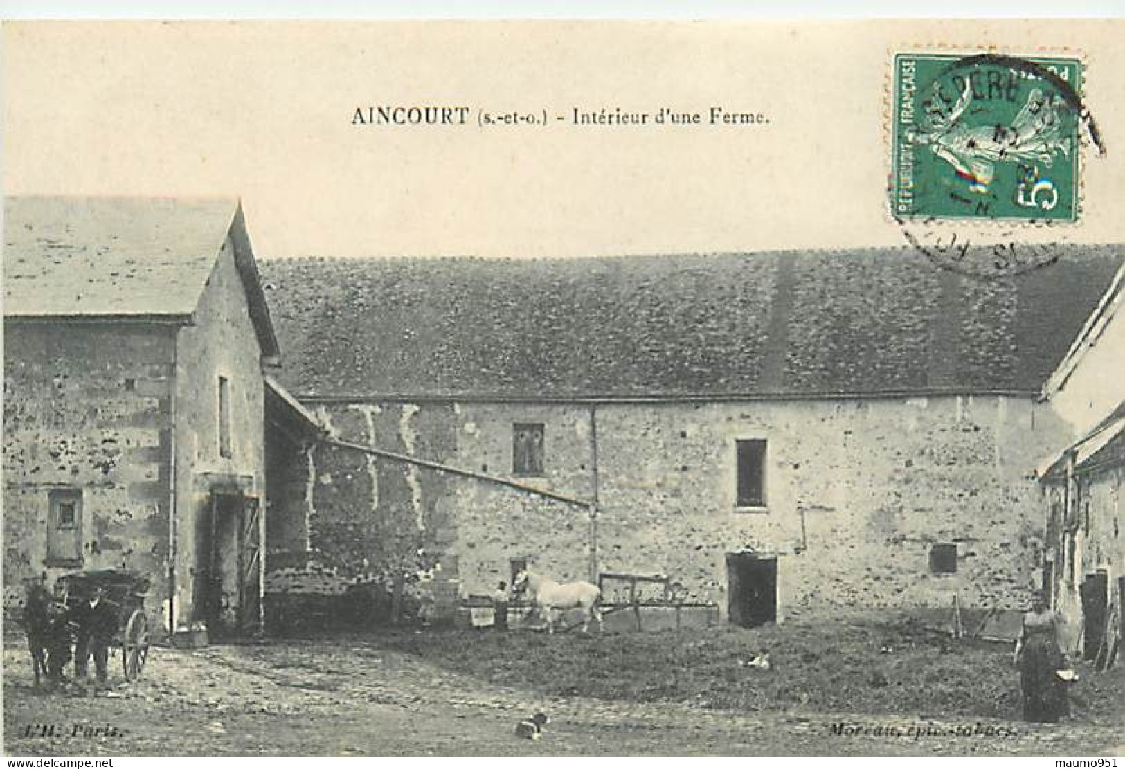 78 AINCOURT  - Intérieur D'une Ferme - Aincourt