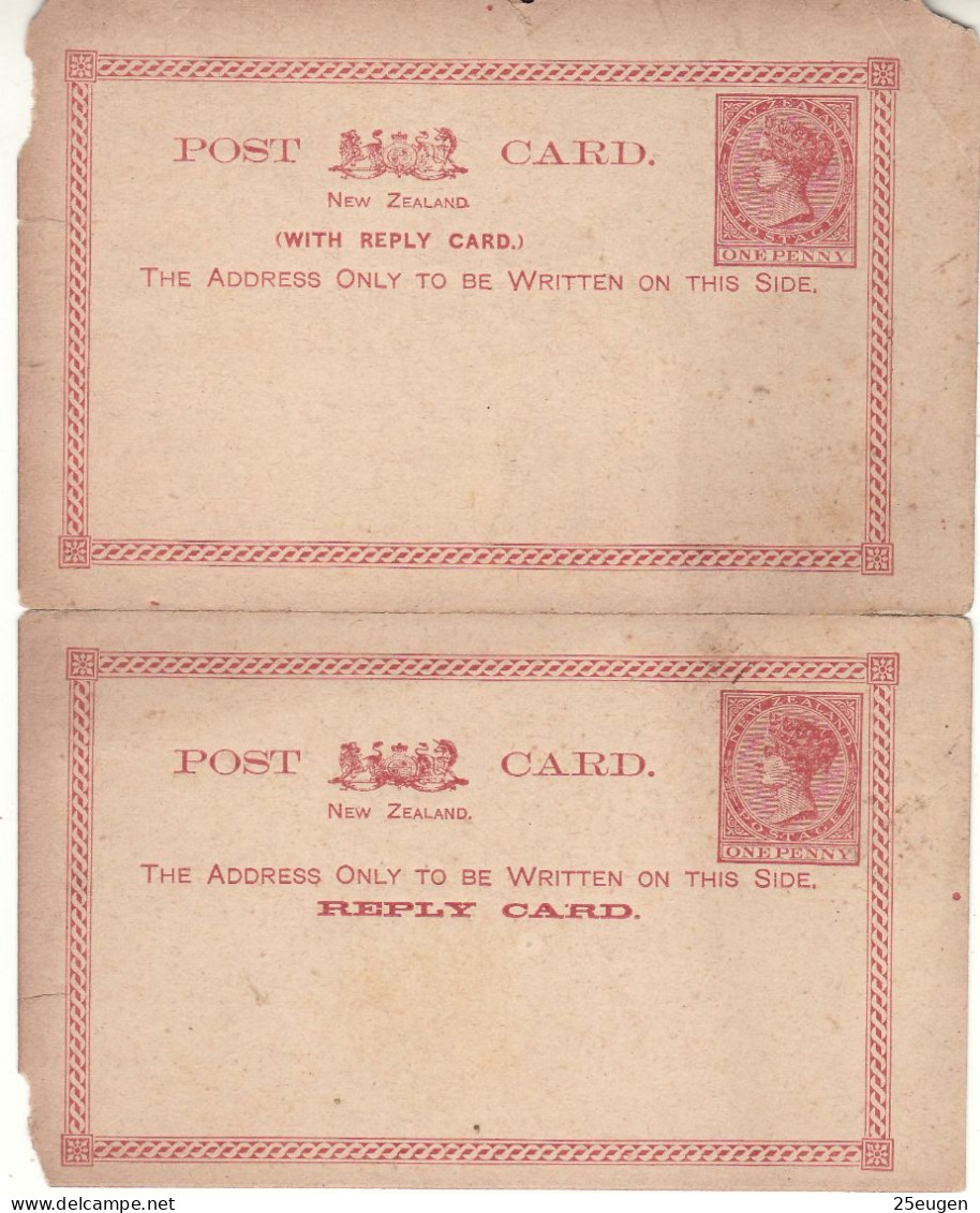 NEW ZEALAND 1886 POSTCARD (*) - Brieven En Documenten