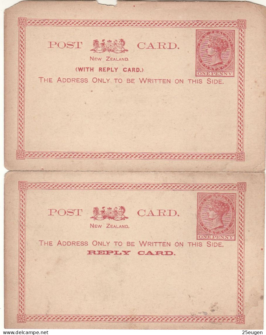 NEW ZEALAND 1886 POSTCARD (*) - Lettres & Documents