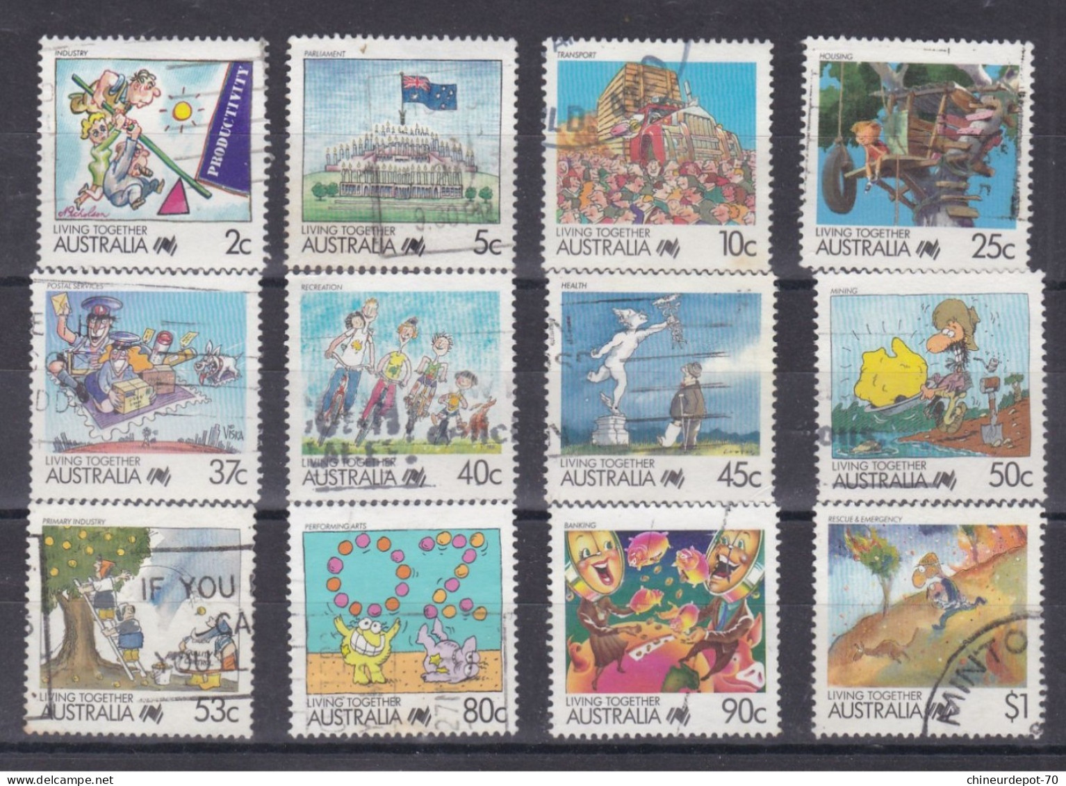 Lot De Timbres Australie Australia  Australien Voir 10 Photos - Verzamelingen