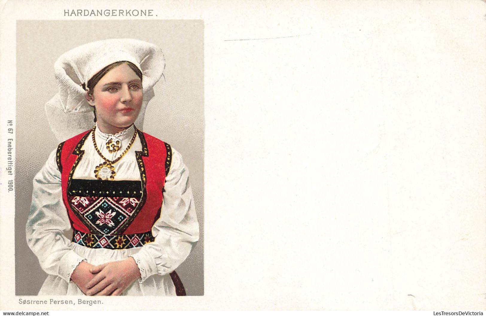 FOLKLORE - Costumes - Hardangerkone - Carte Postale - Kostums