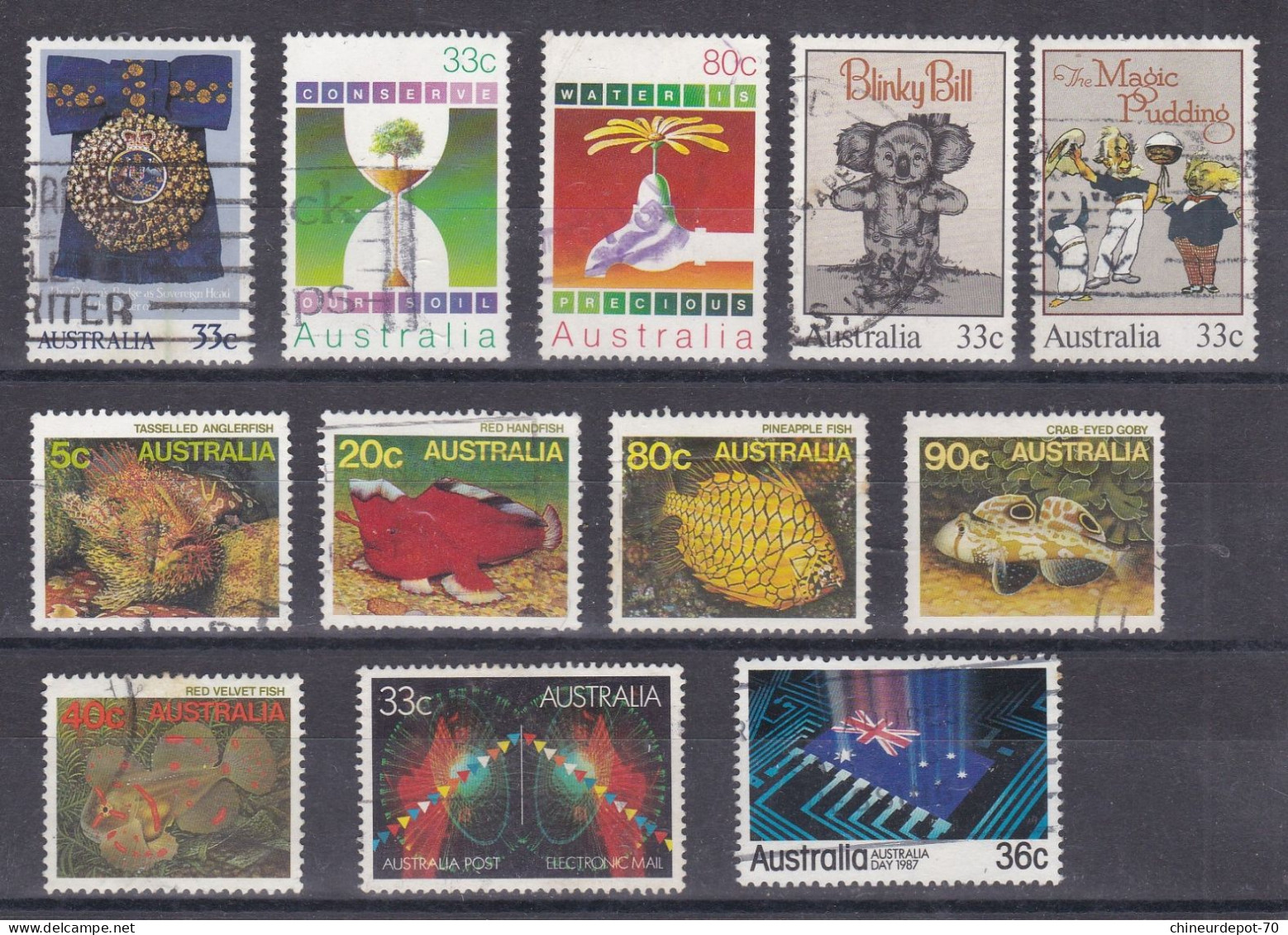 Lot De Timbres Australie Australia  Australien Voir 10 Photos - Verzamelingen