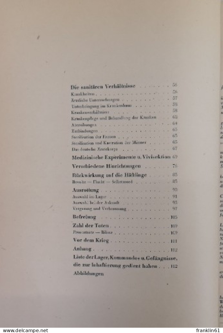 Konzentrationslager. Tatsachenbericht über Die An Der Menschheit Begangenen Verbrechen. Dokument F 321 Für Den - 5. Guerres Mondiales