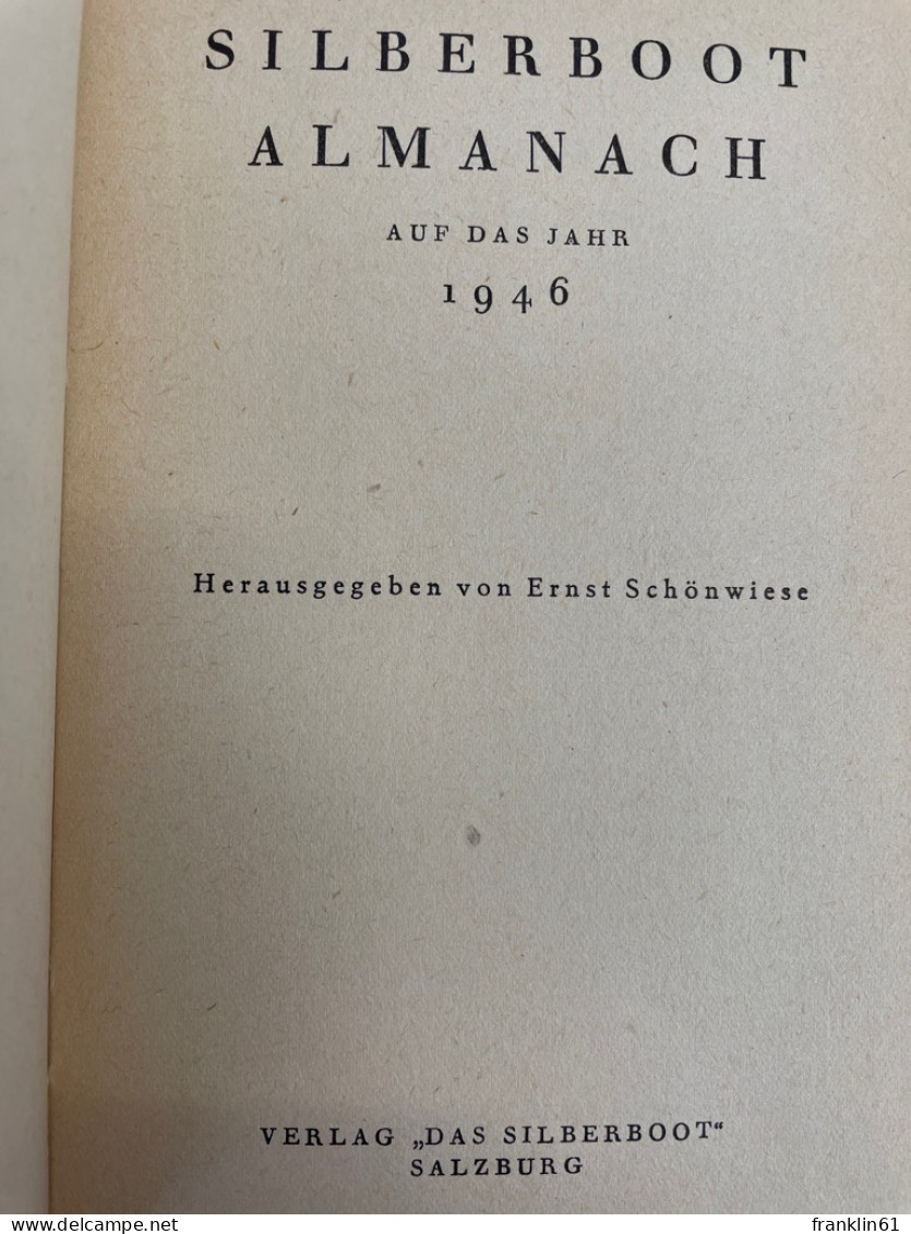 Silberboot Almanach Auf Das Jahr 1946. - Gedichten En Essays