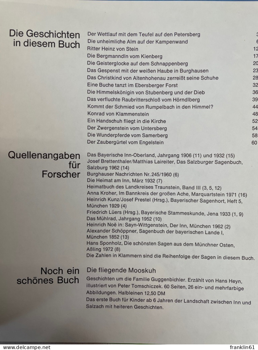 Ritter Konrad Geht Spazieren : Sagen U. Geschichten Aus Dem Land Zwischen Inn Und Salzach. - Autres & Non Classés