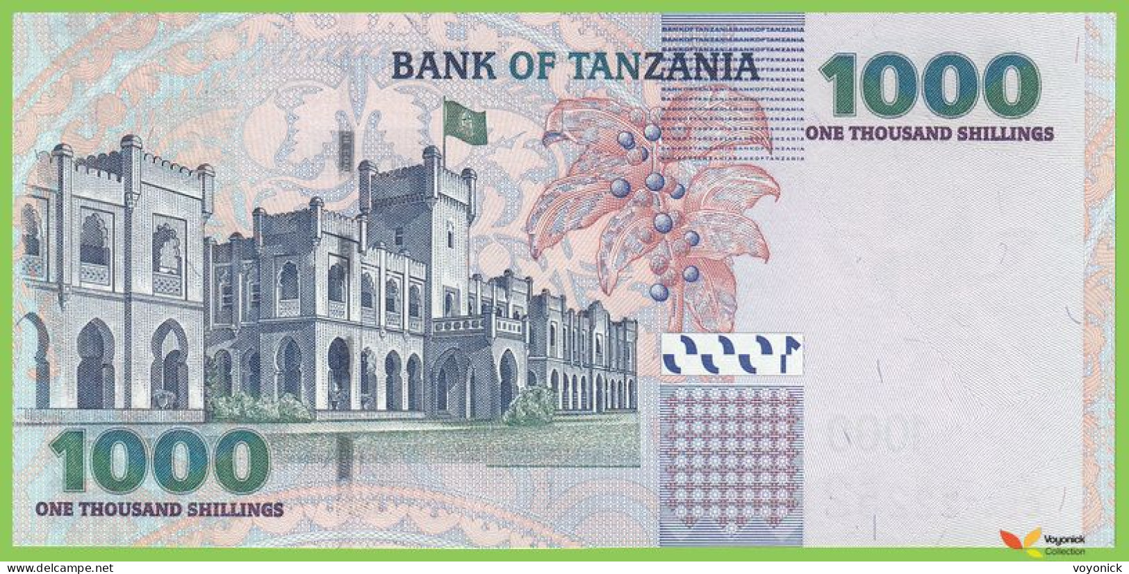 Voyo TANZANIA 1000 Shilingi ND(2006) P36b B135b CL UNC Male Way Button - Tansania