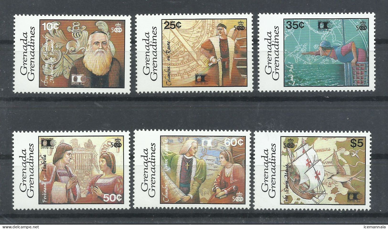 GRENADINES    YVERT  1303/8   MNH  ** - Christophe Colomb