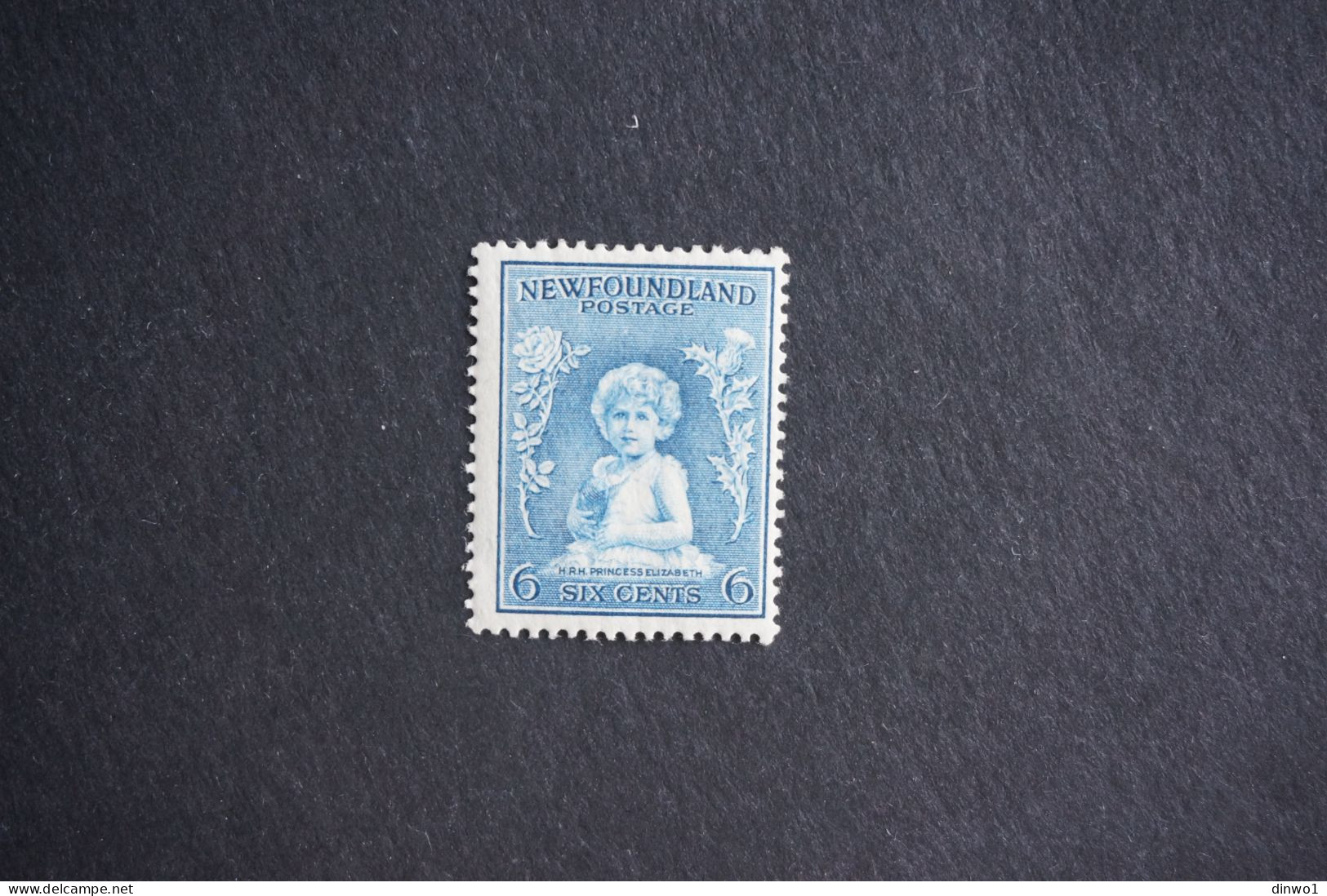 (T7) Newfoundland Canada 1932 Princess Elizabeth 6c (MH) - 1908-1947