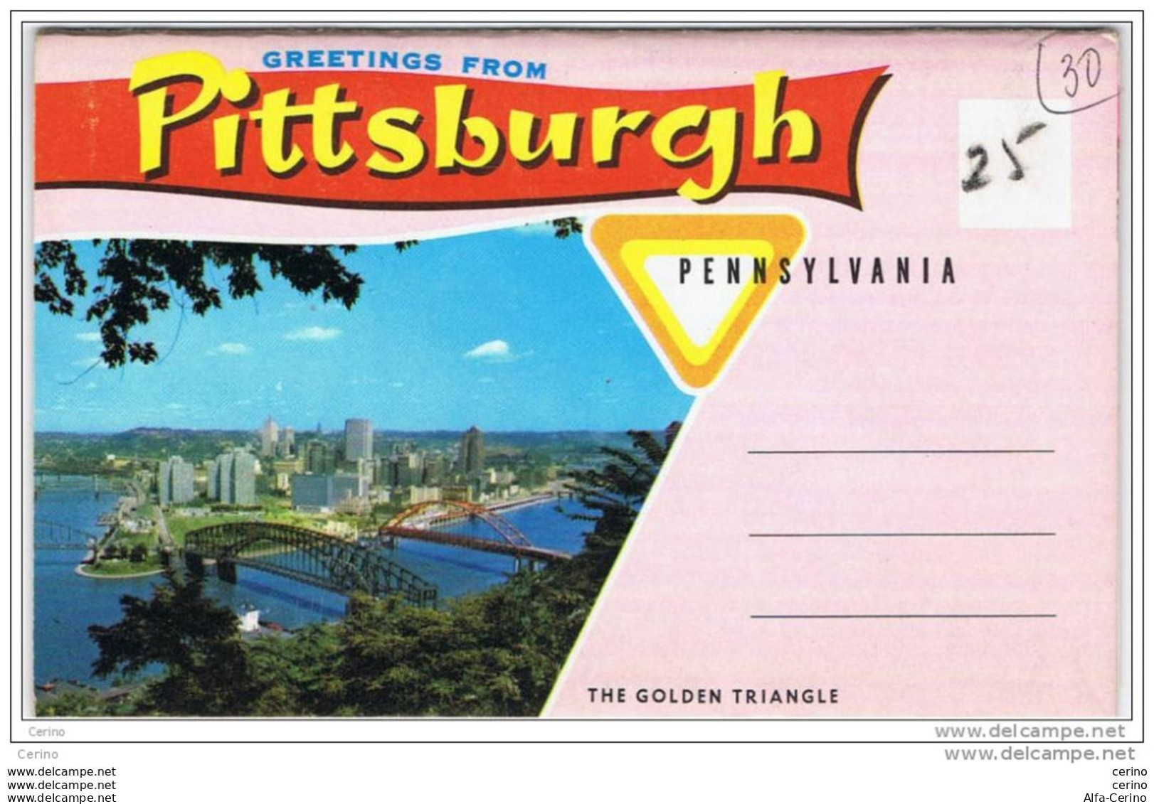 PITTSBURG:  GREETING  FROM ... - 11  PHOTO  TO  FOLDER  -  FG - Pittsburgh