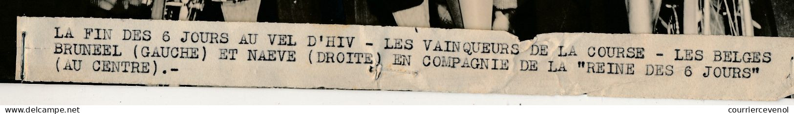 FRANCE - Photo De Presse Keystone - La Fin Des 6 Jours Au Vel D'Hiv... Les Belges Brunneel Et Naeve - Sports