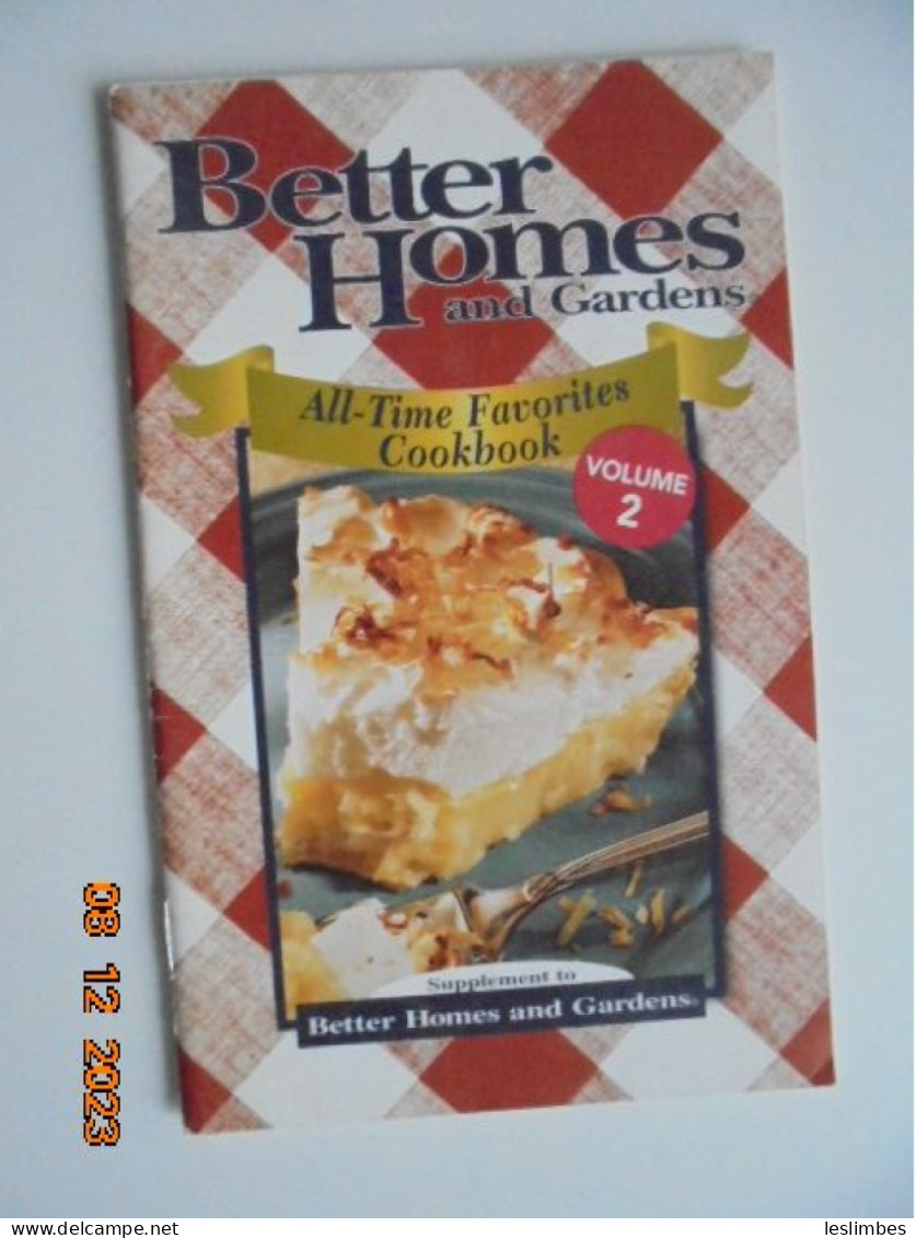 Supplement To Better Homes And Gardens : All-Time Favorites Cookbook, Volume 2, 2006 - Nordamerika