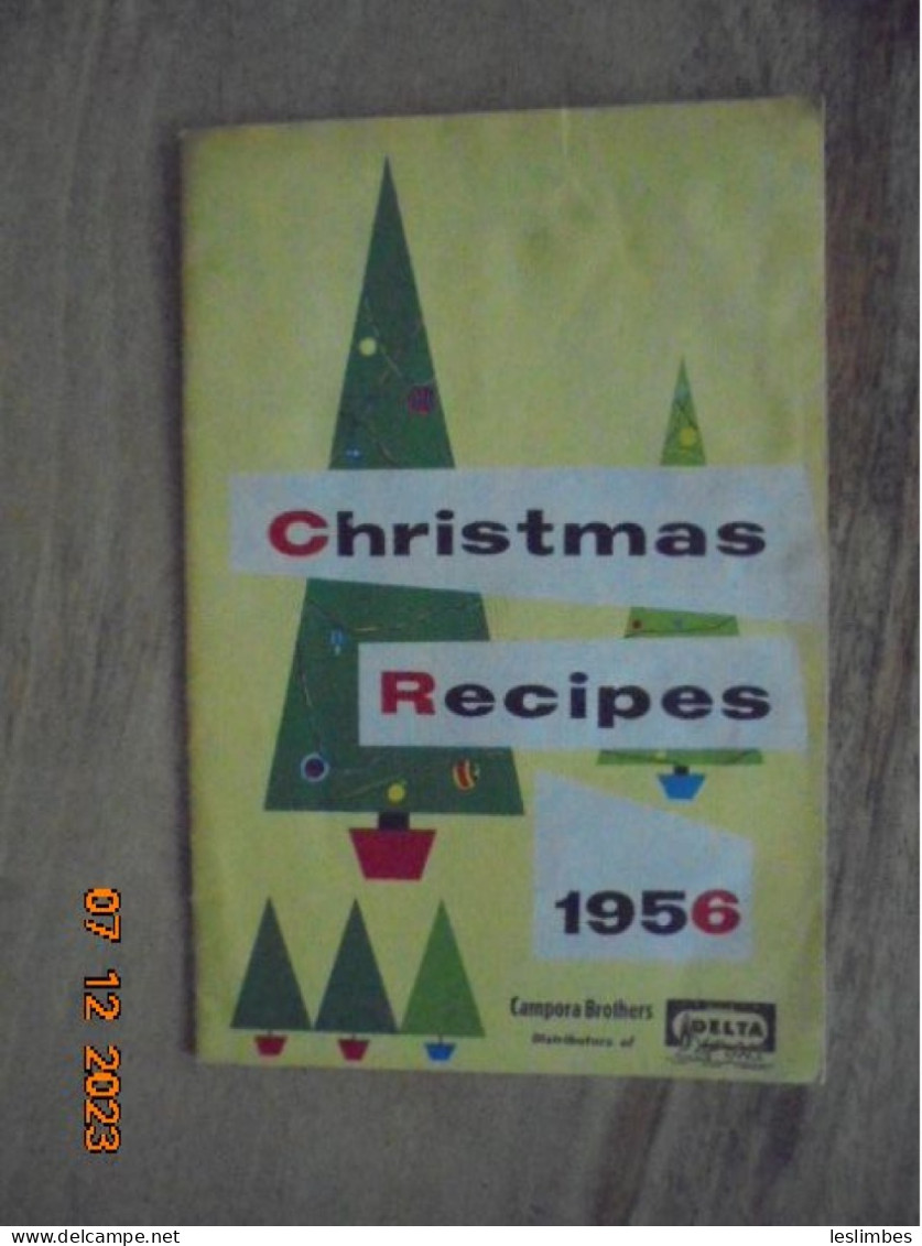 Christmas Recipes 1956 - Laura Piepgras - Home Service Department, Central Electric & Gas Company - Lincoln, Nebraska - Nordamerika