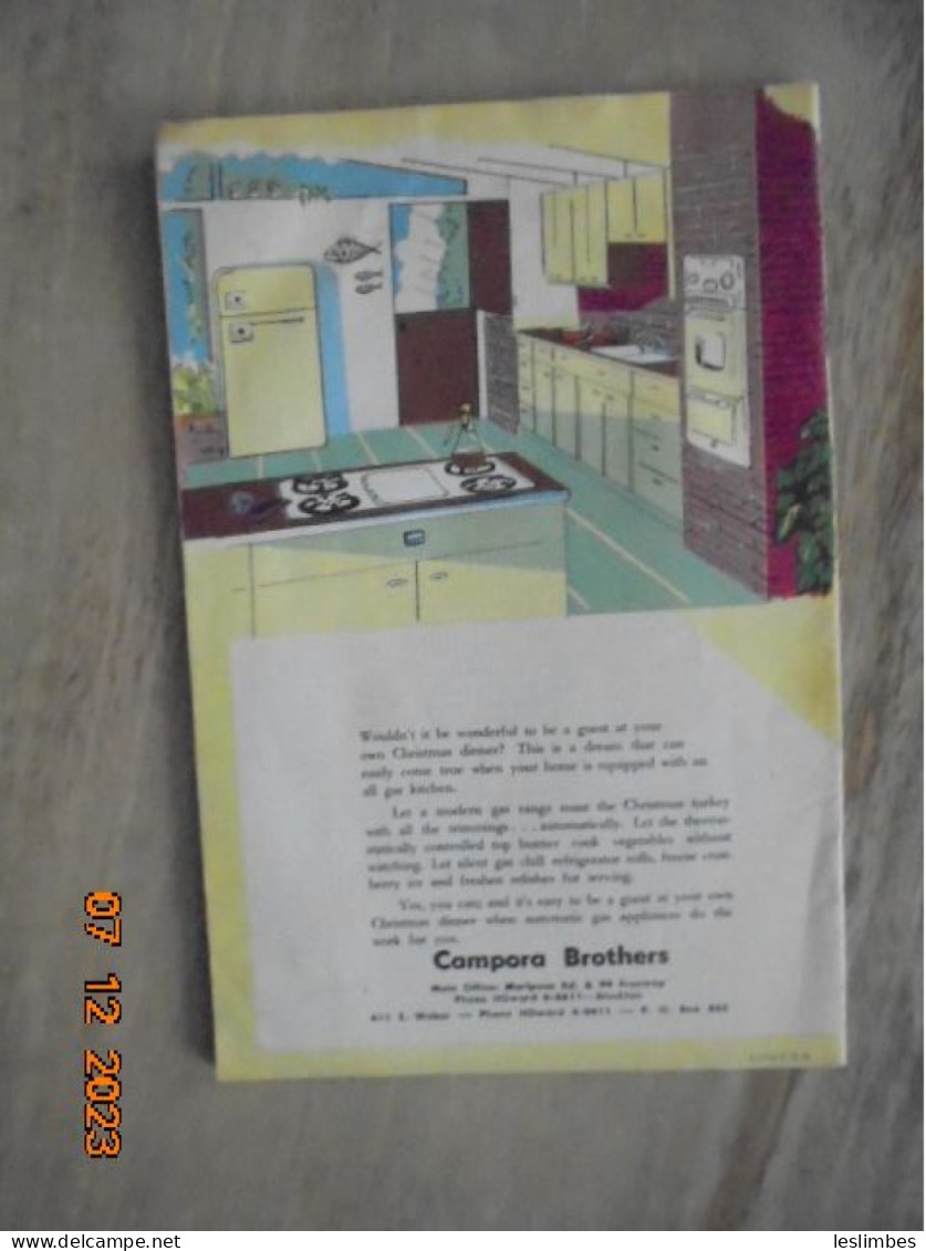 Christmas Recipes 1956 - Laura Piepgras - Home Service Department, Central Electric & Gas Company - Lincoln, Nebraska - Américaine