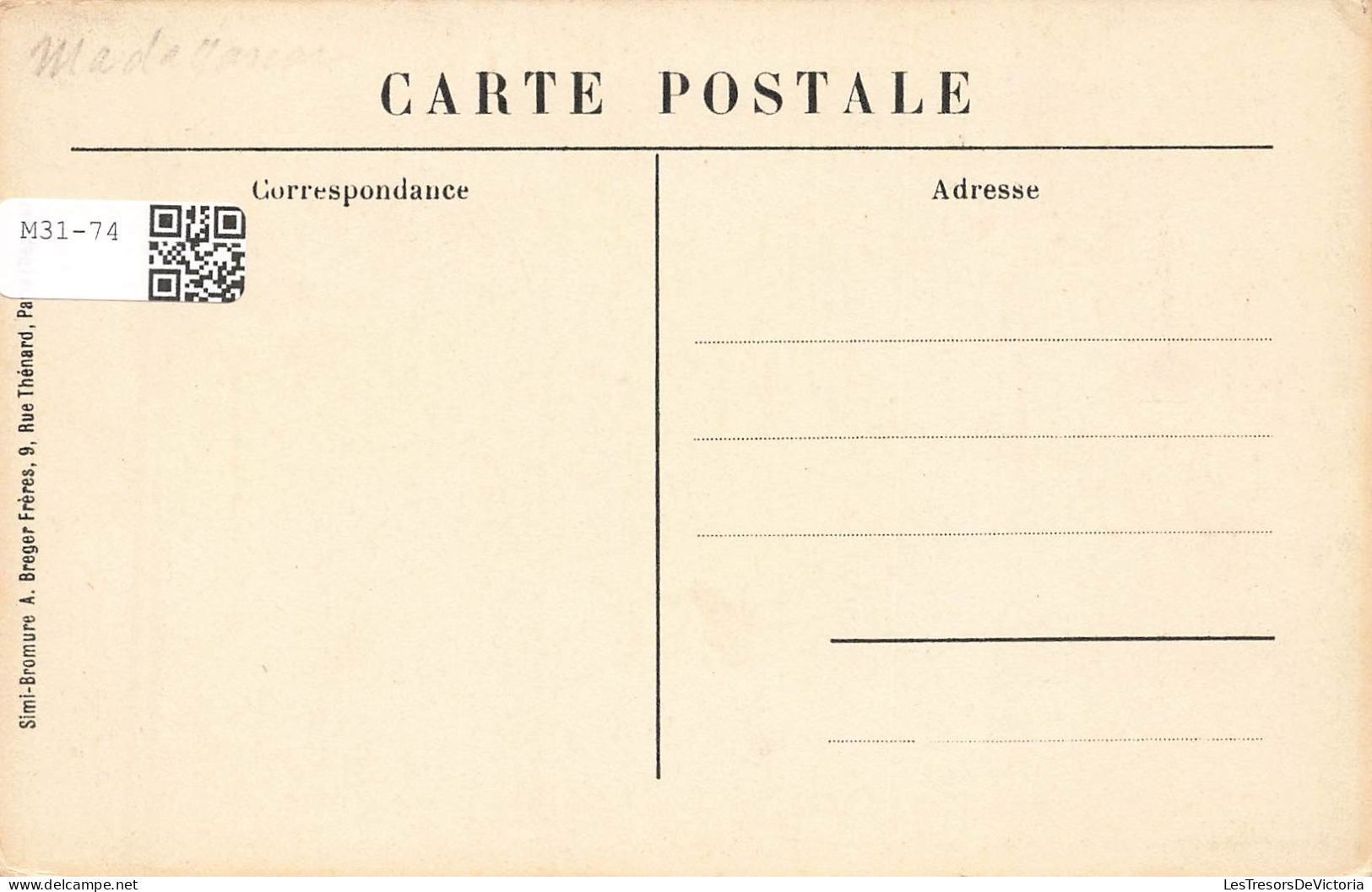 MADAGASCAR - Diego Suarez - Potier Indien - Zébu Tirant Une Charrette - Edition M Jourdil - Carte Postale Ancienne - Madagascar