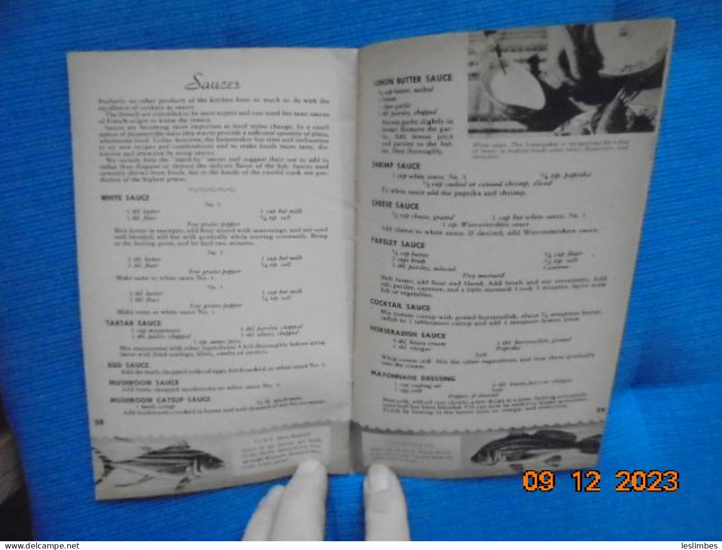 Choice Recipes Of Fish And Sea Foods - Edward H. Cooley - Massachusetts Fisheries Association - Américaine