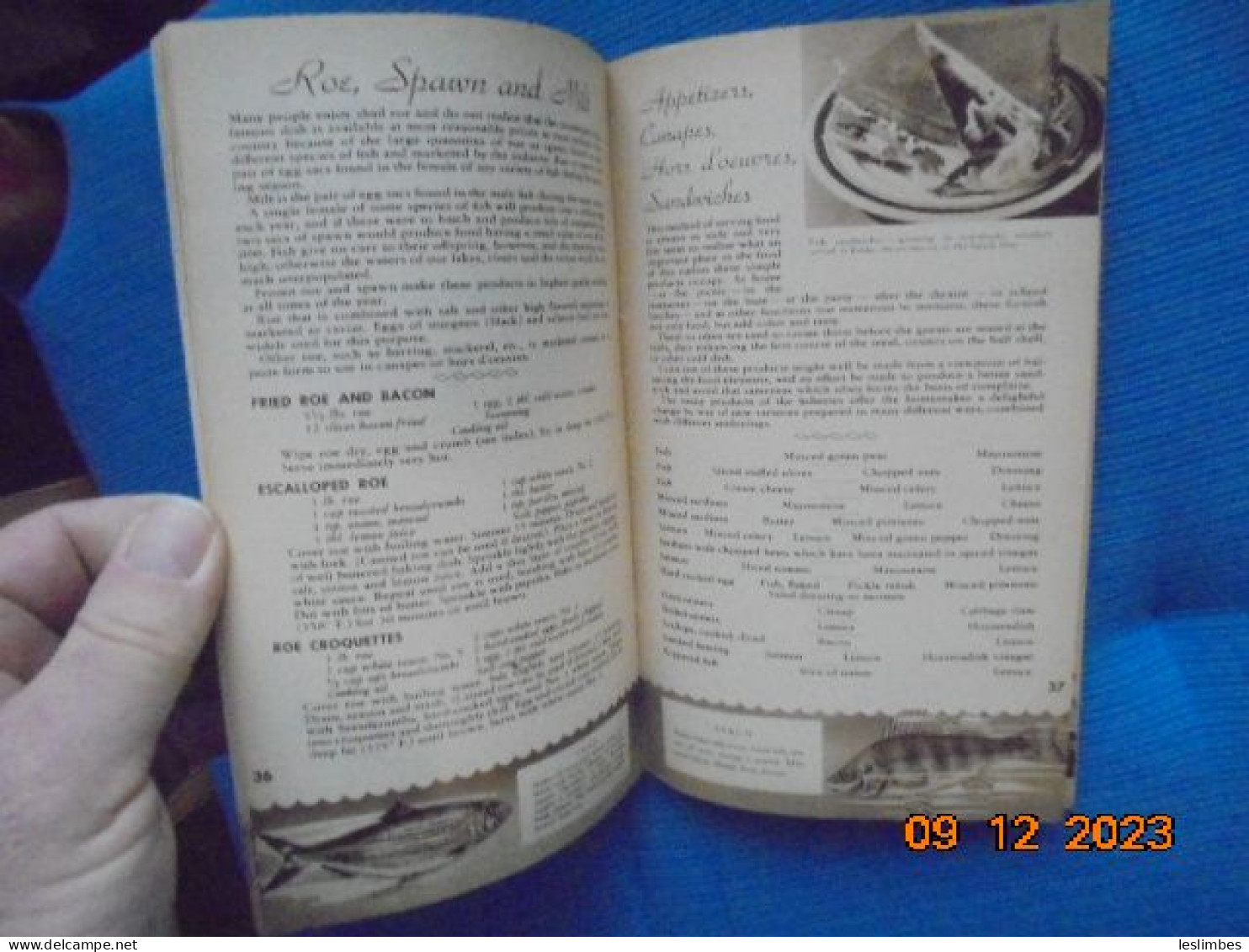 Choice Recipes Of Fish And Sea Foods - Edward H. Cooley - Massachusetts Fisheries Association - Américaine