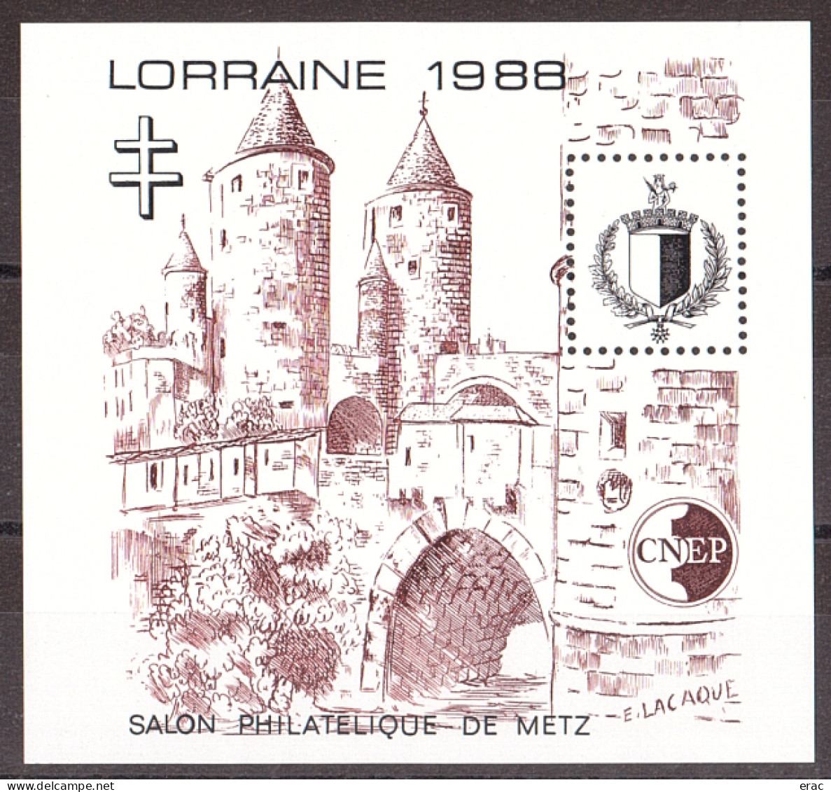 CNEP - 1988 - N° 9 - Neuf ** - LORRAINE - Salon Philatélique De Metz - CNEP