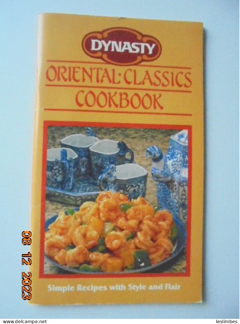 Dynasty Oriental Classics Cookbook - Richard Kanes, Martin Yan, Et Al - JFC International 1985 - Americana