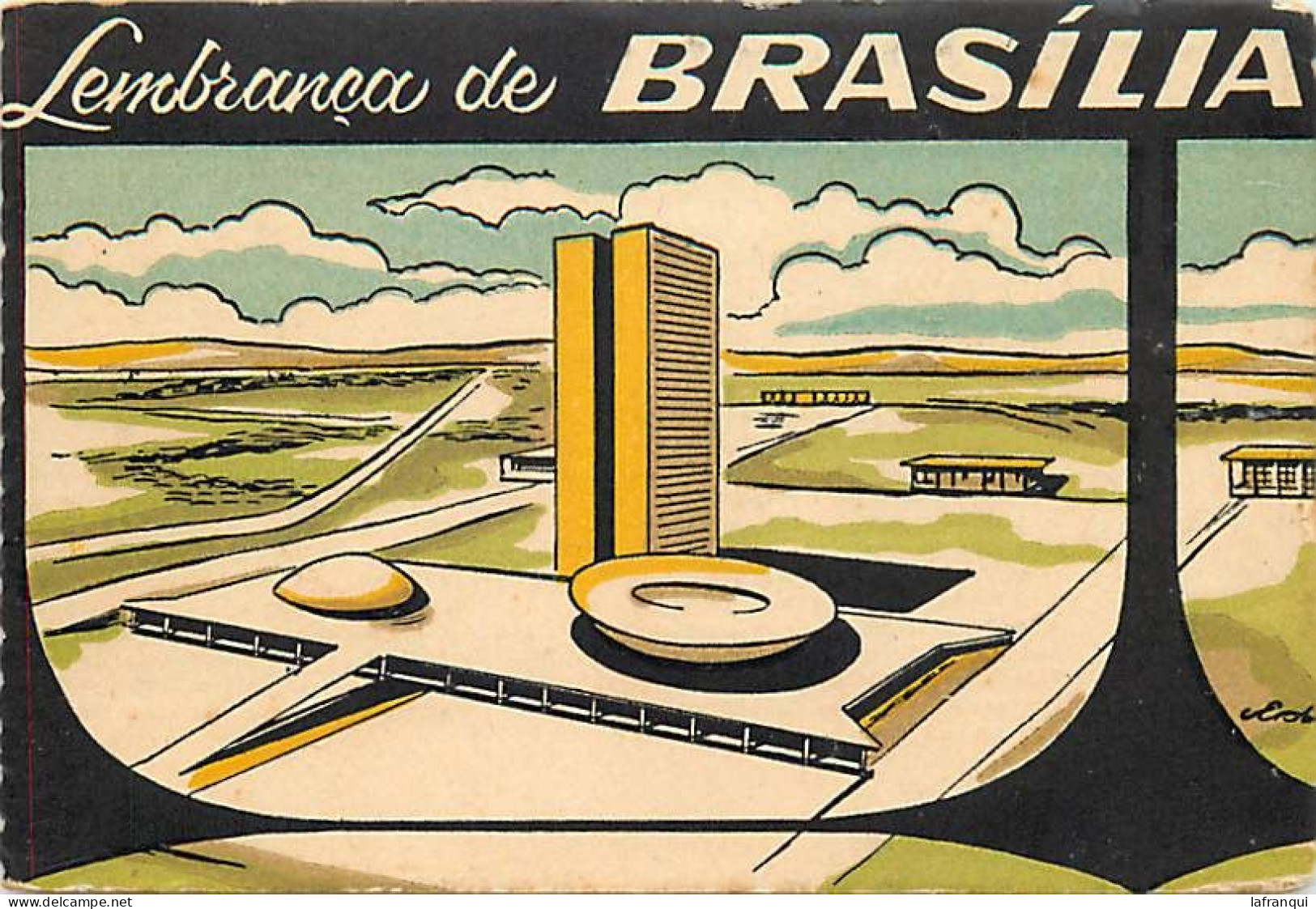 Pays Div-ref DD868- Bresil - Brasilia - Lembranca De Brasilia -illustrateurs - Dessin Illustrateur  - - Brasilia