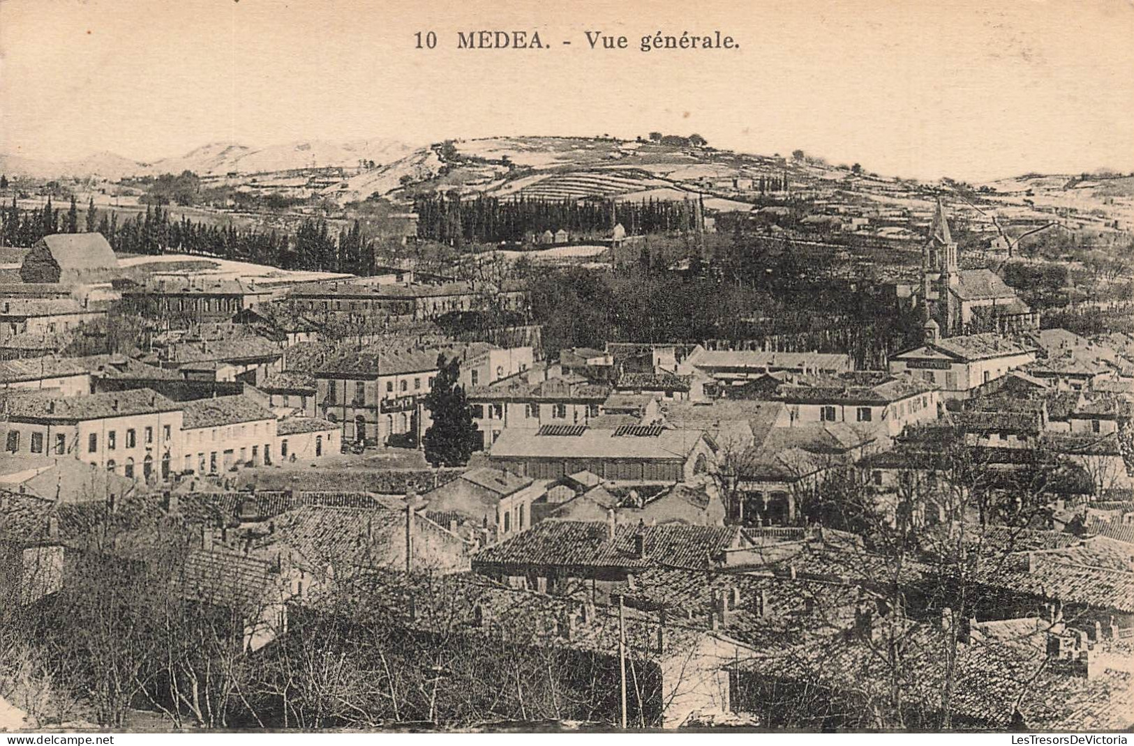 ALGÉRIE - Médéa - Vue Générale - Carte Postale Ancienne - Medea