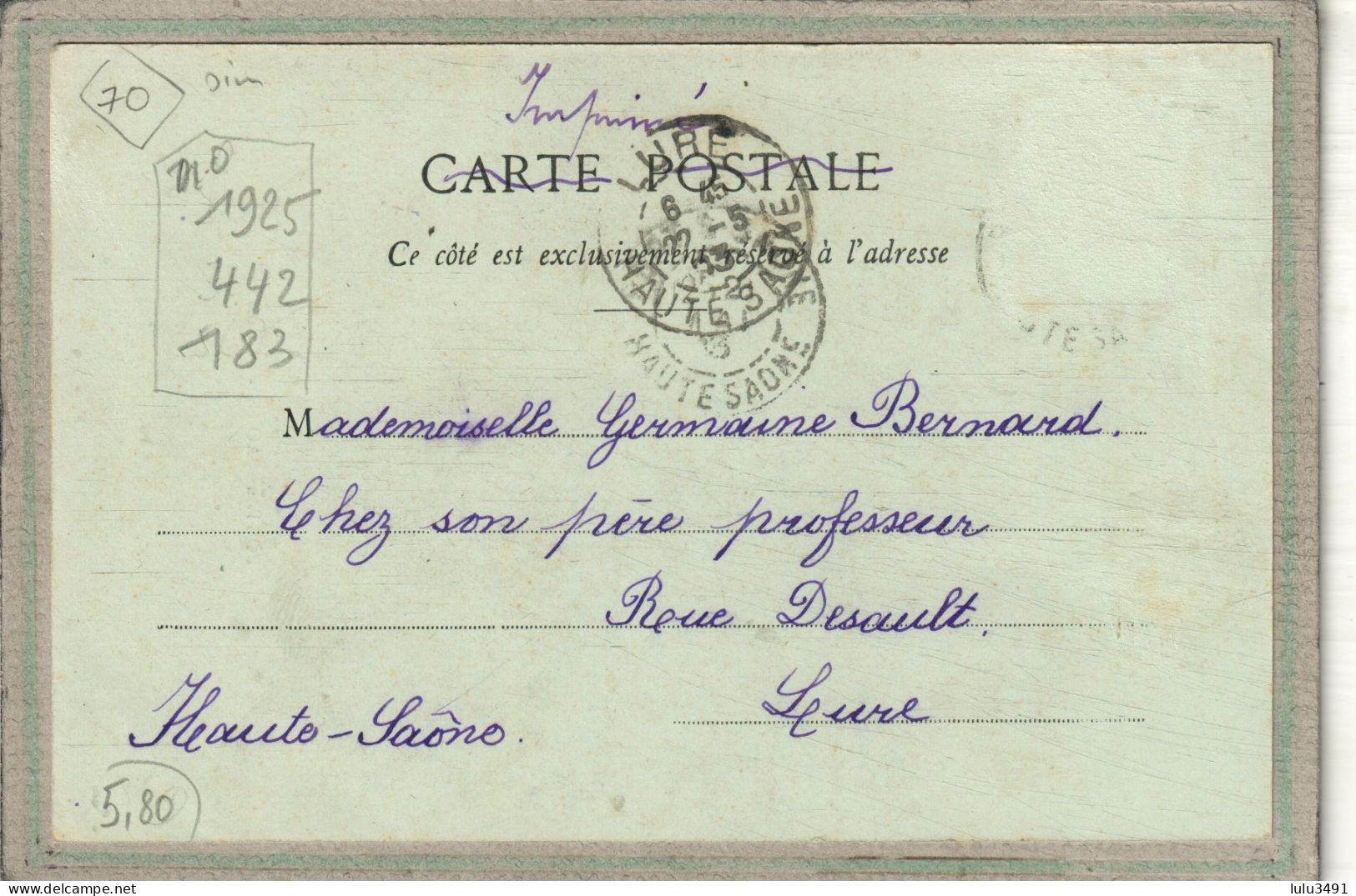 CPA - PORT-sur-SAONE (70) - Mots Clés: Canal De Dérivation De La Saone,, Chemin De Halage, écluse, Péniche En 1903 - Port-sur-Saône