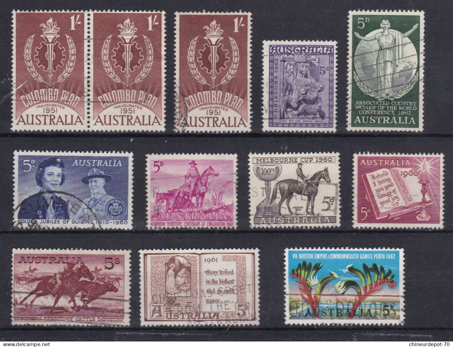 Lot De Timbres Australie Australia  Australien Voir 7 Photos - Verzamelingen