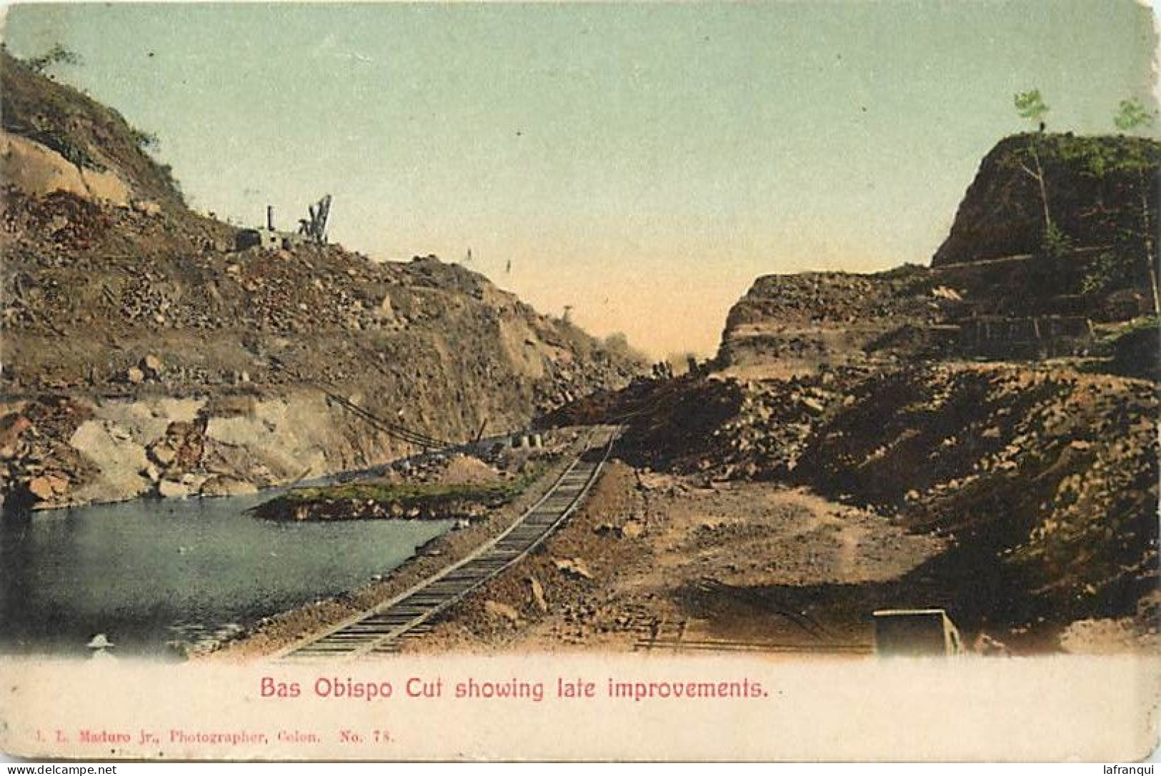 Pays Div-ref DD862- Panama -bas Obispo Cut Showing Late Improvements - Rails Ligne De Chemin De Fer - - Panama