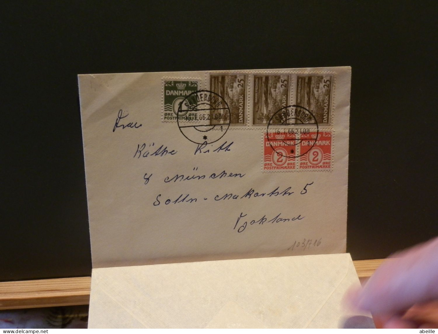 103/716  LETTRE DANMARK 1966 - Brieven En Documenten