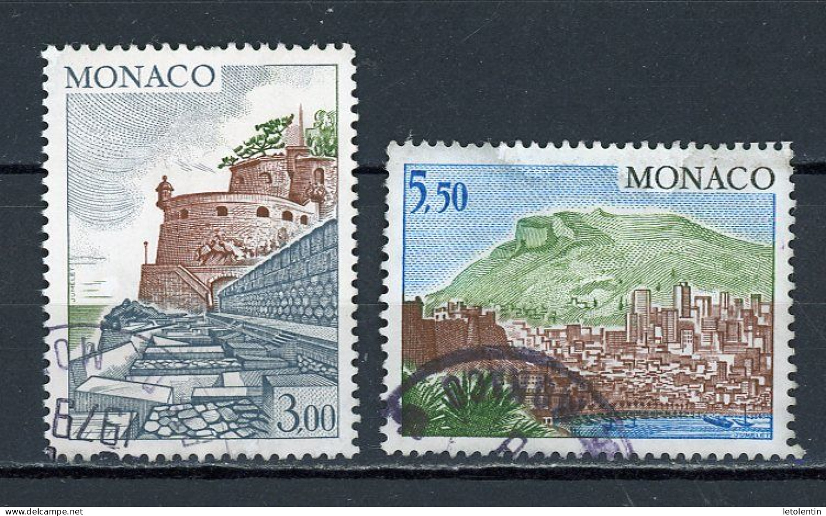 MONACO: -  VUE - N° Yvert  990+991 Obli. - Used Stamps