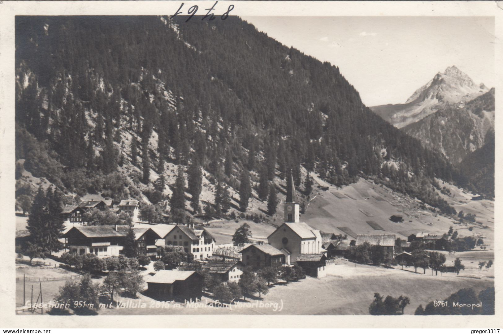 E148) GASCHURN Montafon Vorarlberg Vallüla - Kirche Häuser DETAILS Alt ! - Gaschurn