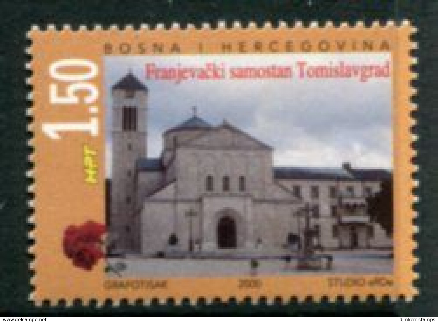 BOSNIA HERCEGOVINA (CROAT) 2000 Tomislavgrad Monastery MNH / **.  Michel 64 - Bosnien-Herzegowina