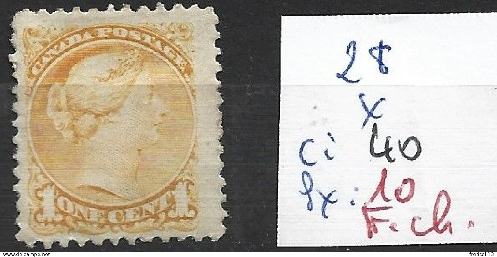 CANADA 28 * Côte 40 € ( Charnière Forte ) - Unused Stamps