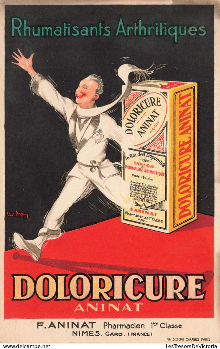 PUBLICITE - Rhumatisants Arthritiques - Doloricure Aninat - F Aninat Pharmacien - Carte Postale Ancienne - Publicidad