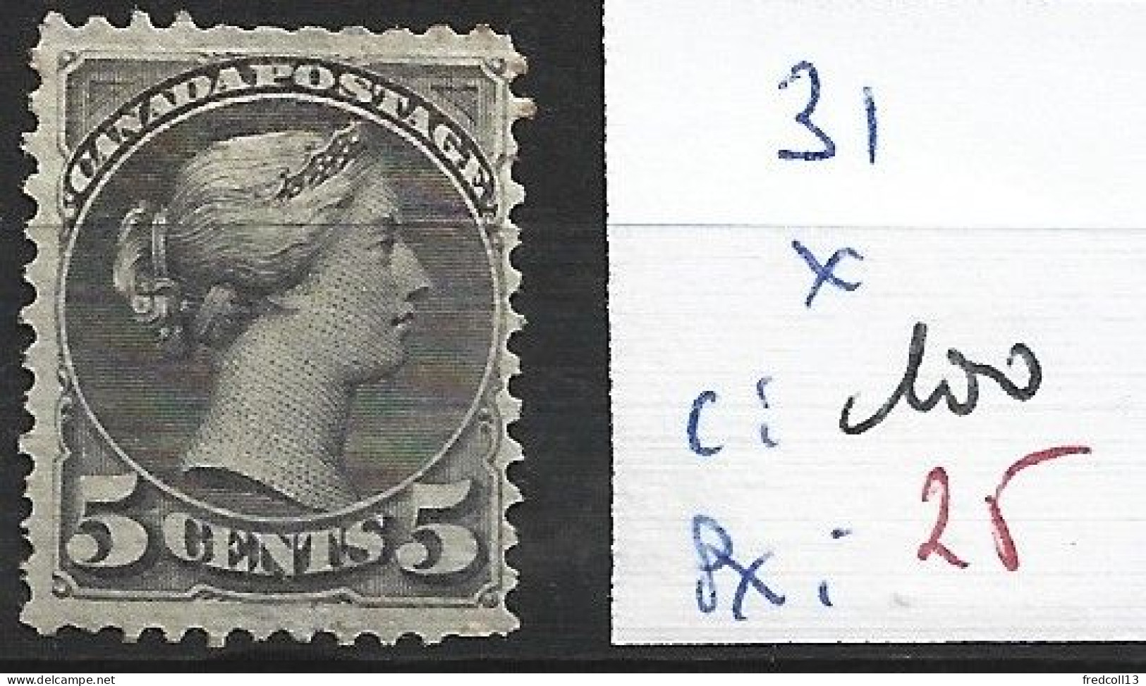 CANADA 31 * Côte 100 € - Unused Stamps