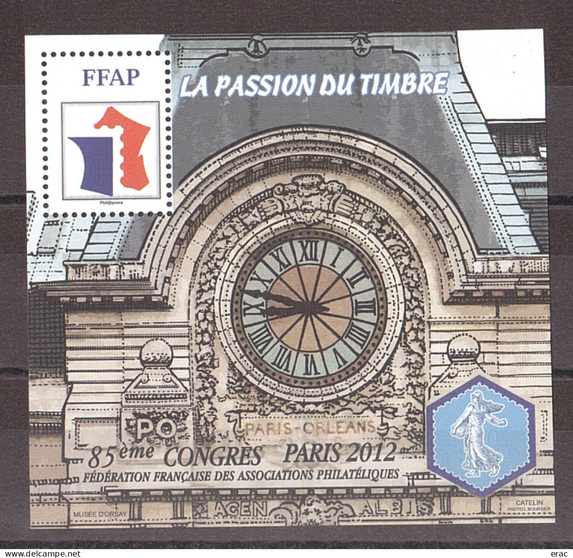 FFAP - 2012 - N° 6 - Neuf ** - Gare D'Orsay - FFAP