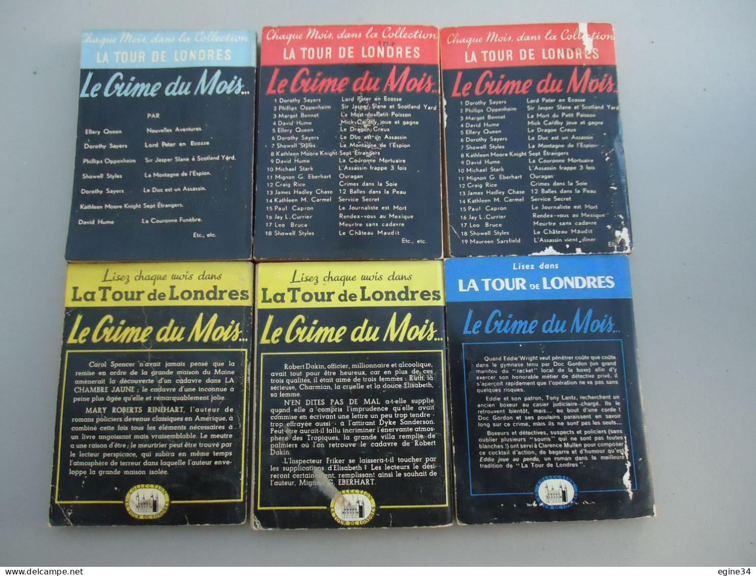 Lot 10 Vol. Nicholson & Watson Collection La Tour De Londres - Nos 3, 19, 20, 28, 32, 37, 43, 50, 51, 52. 1947à 1950 - Paquete De Libros