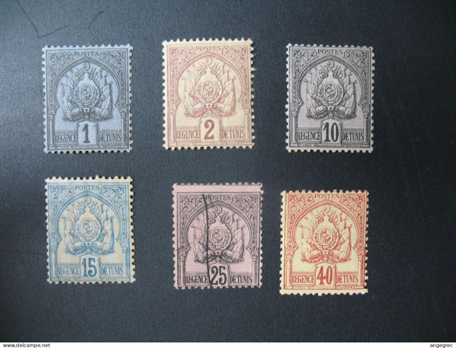 Tunisie Stamps French Colonies N° 9-10-12-14-16-17 Neuf * Voir Photo - Gebraucht