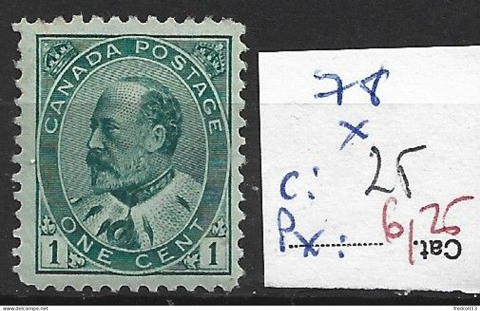 CANADA 78 * Côte 25 € - Unused Stamps