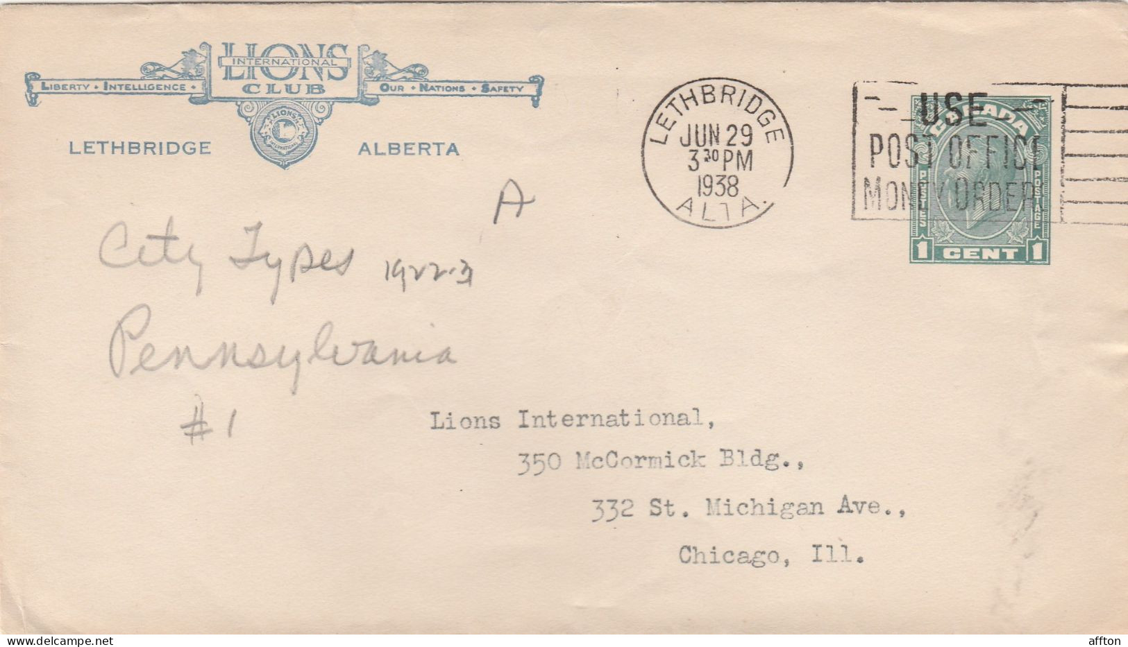 Canada 1940 Adv Cover Mailed - 1903-1954 De Koningen