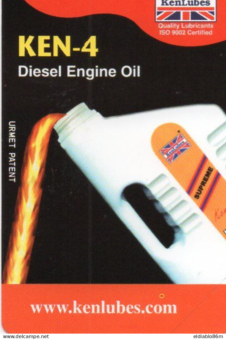 PAKISTAN - URMET - ADVERTISING - KEN-4 DIESEL ENGINE OIL - MINT - Pakistán